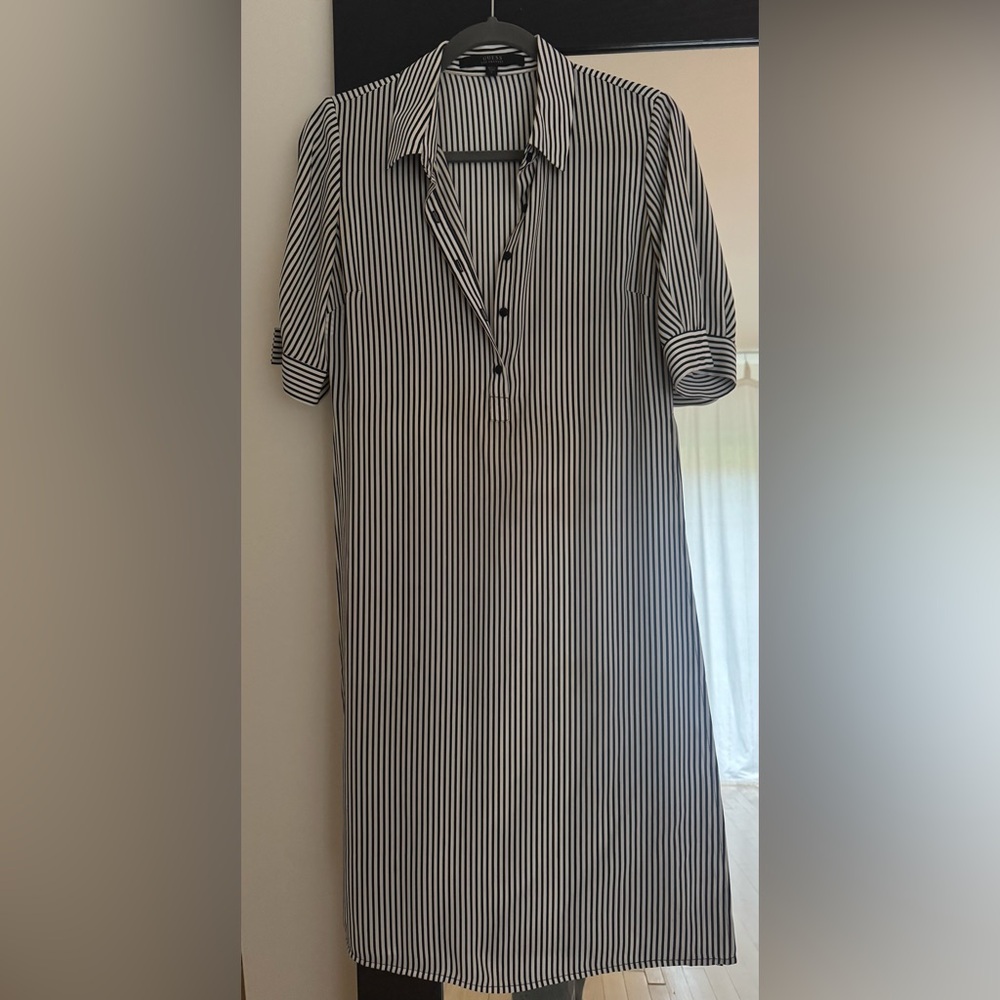 Guess Monochrome Striped Top duster cover up